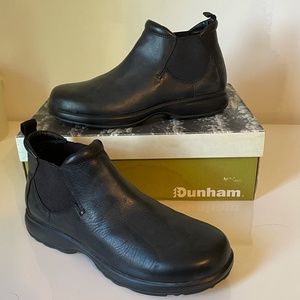 Dunham Copley Demi Pull Up Chelsea Boot Black Leather NIB Size 11
